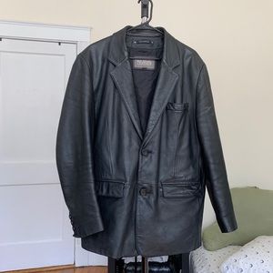 Leather Jacket Blazer oversized